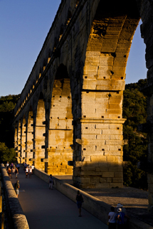 Sunset at the Pont du Gard, France