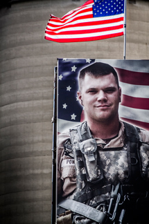 The accident that took the life of Staff Sgt. Joshua Powell took place a world away from his home town. Sgt. Powell, 25, was killed in a helicopter crash during operation enduring freedom. A billboard was erected in his honor on Highway 97 just outside Springfield, Illinois